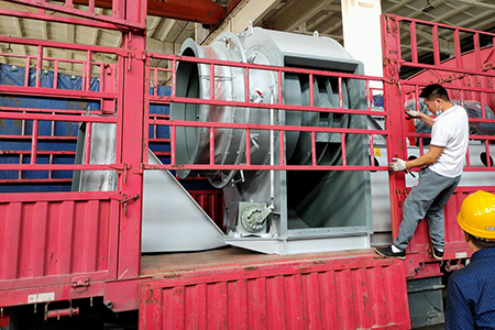 O ventilador de remoção de poeira personalizado pelo cliente tibetano foi enviado suavemente